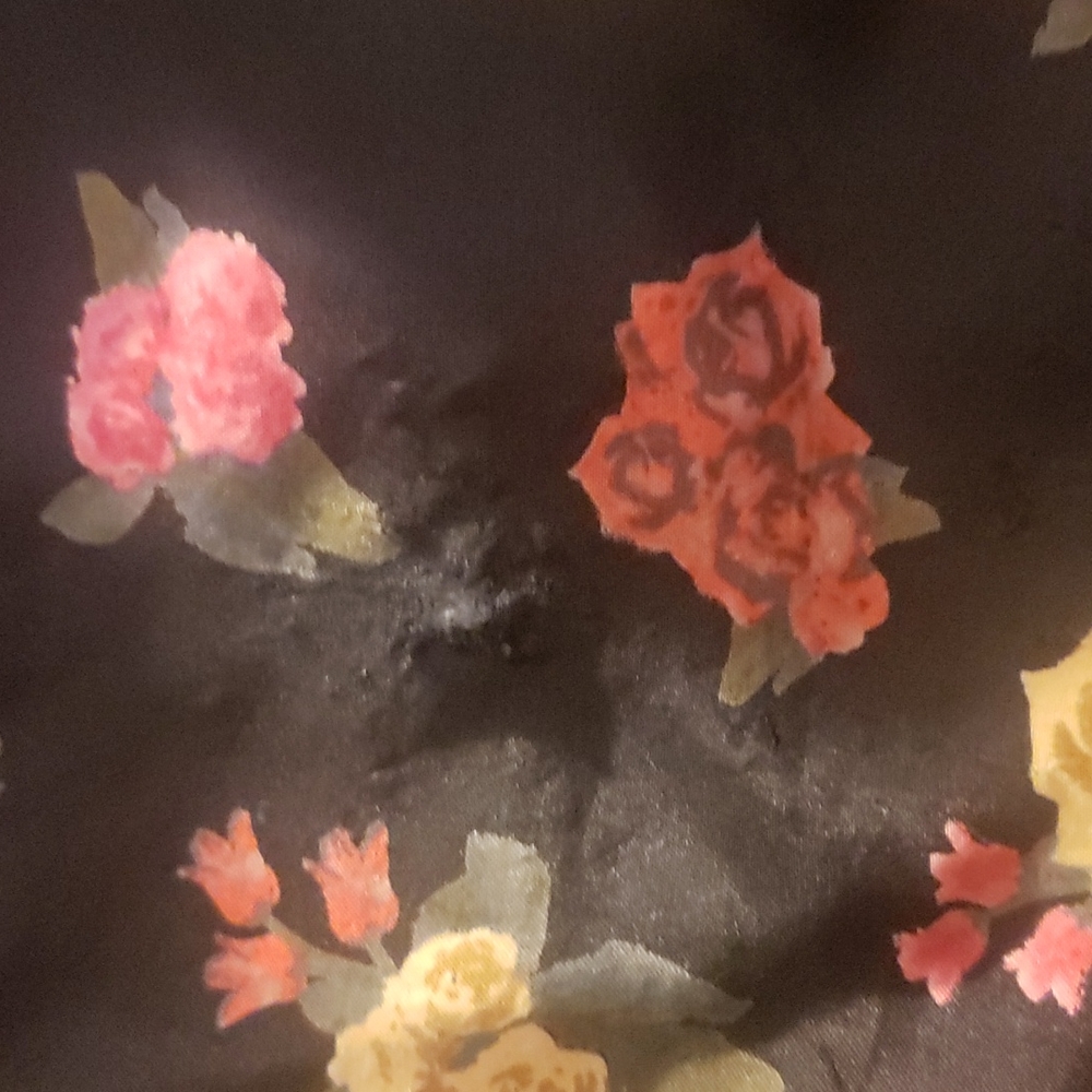 Forever 21 Floral Silk Ruffle tank - Picture 5 of 5